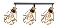 Lustrové stropné svietidlo Plafond DIAMOND loftové čiernozlaté izbové svietidlá Lustrové stropné svietidlo Plafond DIAMOND loftové čiernozlaté izbové svietidlá