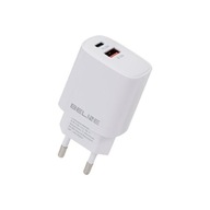 SIEŤOVÁ NABÍJAČKA USB-C / TYPE-C + USB-A 30 W BELINE RÝCHLA VÝKONNÁ PD QC GAN SIEŤOVÁ NABÍJAČKA USB-C / TYPE-C + USB-A 30 W BELINE RÝCHLA VÝKONNÁ PD QC GAN