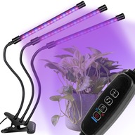 3 x lampa na rast rastlín 60 LED časovač + diaľkové ovládanie 3 x lampa na rast rastlín 60 LED časovač + diaľkové ovládanie