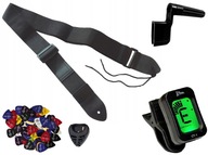 GITAROVÝ POPRUH + CHROMOVÁ TUNER + PRÍSLUŠENSTVO GITAROVÝ POPRUH + CHROMOVÁ TUNER + PRÍSLUŠENSTVO