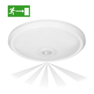 12W LED stropné svietidlo, pohybový senzor, núdzový modul, biela 12W LED stropné svietidlo, pohybový senzor, núdzový modul, biela