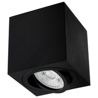 Halogénové pohyblivé svietidlo na povrch GU10 Square Black 84 mm Halogénové pohyblivé svietidlo na povrch GU10 Square Black 84 mm