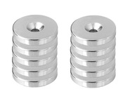 NEODYMOVÝ MAGNET 20x5 mm otvor 7,5/3,5 PRE SKRUTKU 10 st. NEODYMOVÝ MAGNET 20x5 mm otvor 7,5/3,5 PRE SKRUTKU 10 st.