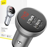 BASEUS RÝCHLA NABÍJAČKA DO AUTOMOBILKU 2x USB 24W LED BASEUS RÝCHLA NABÍJAČKA DO AUTOMOBILKU 2x USB 24W LED