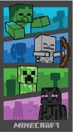 PLÁŽOVÝ OTERÁK 70X140 MINECRAFT CREEPER ENDERMAN ZOMBIE SKELETON PLÁŽOVÝ OTERÁK 70X140 MINECRAFT CREEPER ENDERMAN ZOMBIE SKELETON