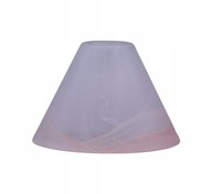 Kužeľové sklo bielo-ružové tienidlo pre lampy E14