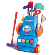 Súprava minigolfu pre deti + stojan na príslušenstvo Súprava minigolfu pre deti + stojan na príslušenstvo