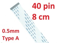 Flex páska FPC FFC VW-1 AWM 20624 80C 60V 8cm 40Pi Flex páska FPC FFC VW-1 AWM 20624 80C 60V 8cm 40Pi