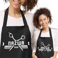 Čierna bavlnená zástera PRE KADERNÍKOV NAME Dizajny Čierna bavlnená zástera PRE KADERNÍKOV NAME Dizajny