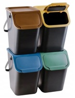 SET 4x KOŠOVÁ NÁDOBKA NA SEGREGÁCIU ODPADU 4x25l SET 4x KOŠOVÁ NÁDOBKA NA SEGREGÁCIU ODPADU 4x25l