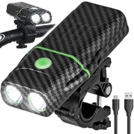 BATERKA NA BICYKEL SVETLO USB PREDNÝ DRŽIAK VAYOX