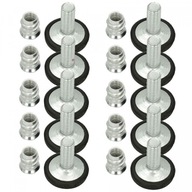 10x Nastavovacia pätka M10 x 25mm Skrutkovacia objímka M10 x 25mm - 10 sád 10x Nastavovacia pätka M10 x 25mm Skrutkovacia objímka M10 x 25mm - 10 sád