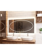 Obdĺžnikové kúpeľňové zrkadlo MELISA LED 80x120