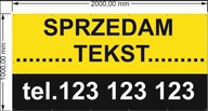Reklamný banner 2x1m PREDAJ DOM POZEMOK