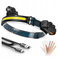 Cob Led čelovka, Zoom pohybový senzor Cob Led čelovka, Zoom pohybový senzor