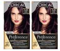 2x LOreal Preference 4,26 Deep cool fialová