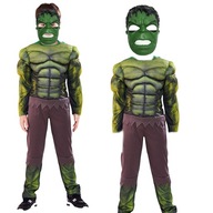 HULK OUTFIT CHLAPČENSKÉ KARNEVALOVÉ ŠATY + AVENGERS MASKA veľkosť S HULK OUTFIT CHLAPČENSKÉ KARNEVALOVÉ ŠATY + AVENGERS MASKA veľkosť S
