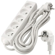 Predlžovací napájací pásik 5 Zásuviek 5m 16A 3680W 3*1,5mm2 Bezp. Predlžovací napájací pásik 5 Zásuviek 5m 16A 3680W 3*1,5mm2 Bezp.