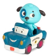 Policajné auto so psom a soft music car B.Toys