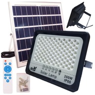 SOLÁRNE LED LAMPA 200W HALOGÉNOVÉ ULIČNÉ SVIETIDLO