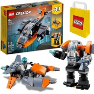 LEGO 31111 Cyberdrone Robot Creator 3v1