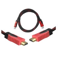 Kábel HDMI-HDMI 1,5 m červený v1.4 zavrieť