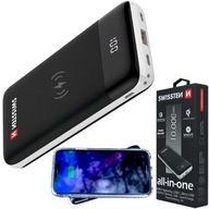 SWISSTEN Powerbanka INDUKTÍVNE NABÍJANIE 10000 mAh SWISSTEN Powerbanka INDUKTÍVNE NABÍJANIE 10000 mAh