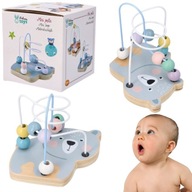 ADAM TOYS Mini motorická hračka prepletená slučkou pre deti Medvedík ADAM TOYS Mini motorická hračka prepletená slučkou pre deti Medvedík