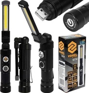 Dielenská lampa nabíjateľná LED COB baterka Dielenská lampa nabíjateľná LED COB baterka
