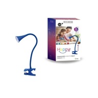 Stolná LED lampa Nilsen s klipom HAPPY modrá Stolná LED lampa Nilsen s klipom HAPPY modrá