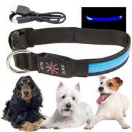 LED obojok na vychádzky pre psov svietiaci v tme, nabíjanie cez USB M 32-40cm LED obojok na vychádzky pre psov svietiaci v tme, nabíjanie cez USB M 32-40cm