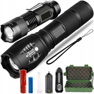 LED BATERKA 2 KS SET TAKTICKÁ NABÍJACIA LED CREE XM-L T6 a Q5 ZOOM LED BATERKA 2 KS SET TAKTICKÁ NABÍJACIA LED CREE XM-L T6 a Q5 ZOOM