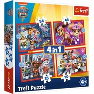 Paw Patrol 4v1 Puzzle Movie In the City Trefl 34374