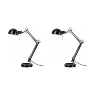 2 ks FORSA Stolná lampa - čierna 2 ks FORSA Stolná lampa - čierna