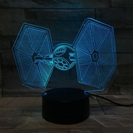 3D LED nočná lampa Star Wars - Stíhačka