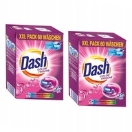2x DASH Color Detergent 3v1 kapsule na pranie 60 ks 2x DASH Color Detergent 3v1 kapsule na pranie 60 ks