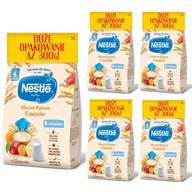 NESTLE Mlieko a ryžová kaša 5 plodov 9 mesiacov 5x300g NESTLE Mlieko a ryžová kaša 5 plodov 9 mesiacov 5x300g