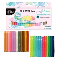 SCHOOL PLASTELINA 24 pastelových farieb - KIDEA