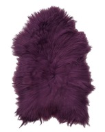 Dekoratívna koža Island fialová 90-110 cm prírodná