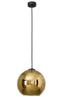 POLARIS Stropná lampa Čierne zlato Sklenené tienidlo 1xE27 25cm Závesná lampa POLARIS Stropná lampa Čierne zlato Sklenené tienidlo 1xE27 25cm Závesná lampa
