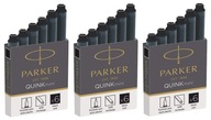 Náplne do plniaceho pera Parker, čierne, 18 ks Náplne do plniaceho pera Parker, čierne, 18 ks