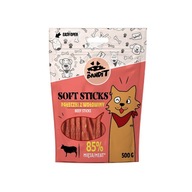 Psie maškrty z hovädzieho mäsa Mr. Bandit Soft Sticks 500g Psie maškrty z hovädzieho mäsa Mr. Bandit Soft Sticks 500g