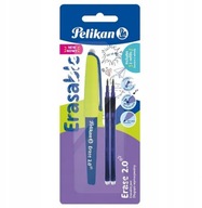 Vymazateľné gélové pero Pelikan Blue + náplne