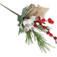 Čelenka z vetvičky s vianočným stromčekom, 22 cm