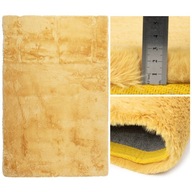 Mäkký plyšový koberec králik 120x160 cm Žltý