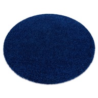 SOFFI CARPET CIRCLE 120 cm huňatá tmavomodrá #AF218 SOFFI CARPET CIRCLE 120 cm huňatá tmavomodrá #AF218