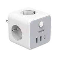 TESSAN SIEŤOVÁ ZÁSUVKA SPLITTER ZLODEČKA SPLITTER 3X AC 3X USB TESSAN SIEŤOVÁ ZÁSUVKA SPLITTER ZLODEČKA SPLITTER 3X AC 3X USB