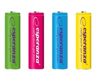 4x AA dobíjacie batérie Esperanza 2000mAh 1,2V 4x AA dobíjacie batérie Esperanza 2000mAh 1,2V