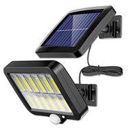 COB LED SOLÁRNE LAMPY SNÍMAČ POHYBU A SÚMRAK 3 REŽIMY PANELU
