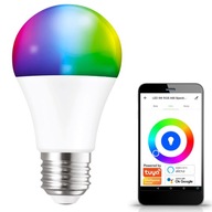 E27 9W RGB+CCT Smart WiFi LED žiarovka, stmievateľná